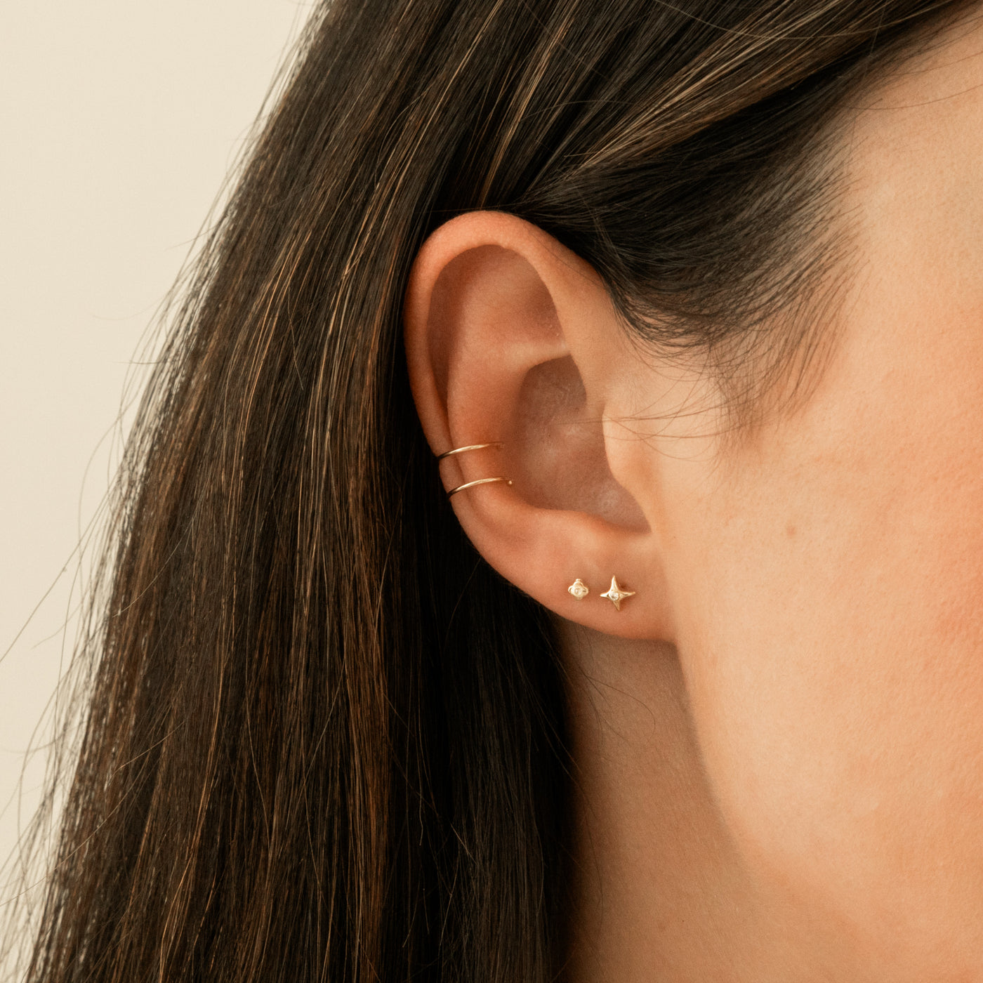 Tiny Clover Stud Earrings | Simple & Dainty Jewelry