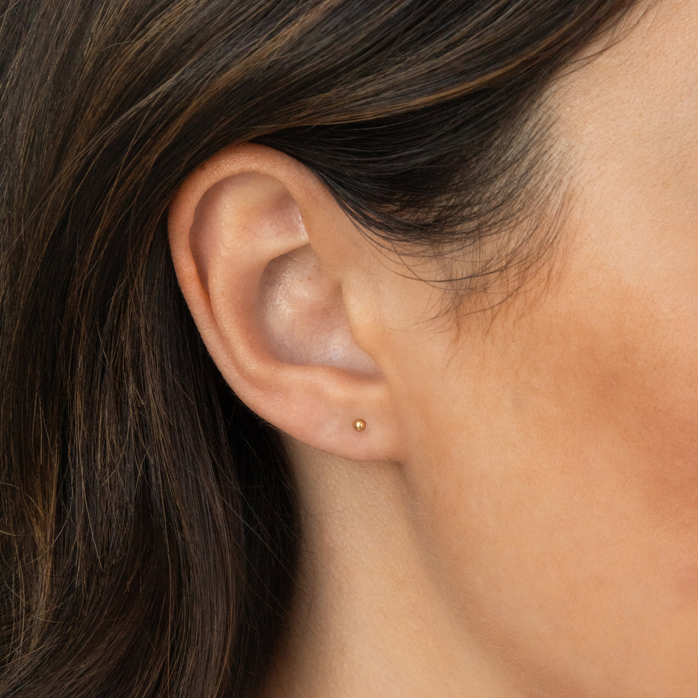 2mm Tiny Ball Studs by Simple & Dainty Jewelry