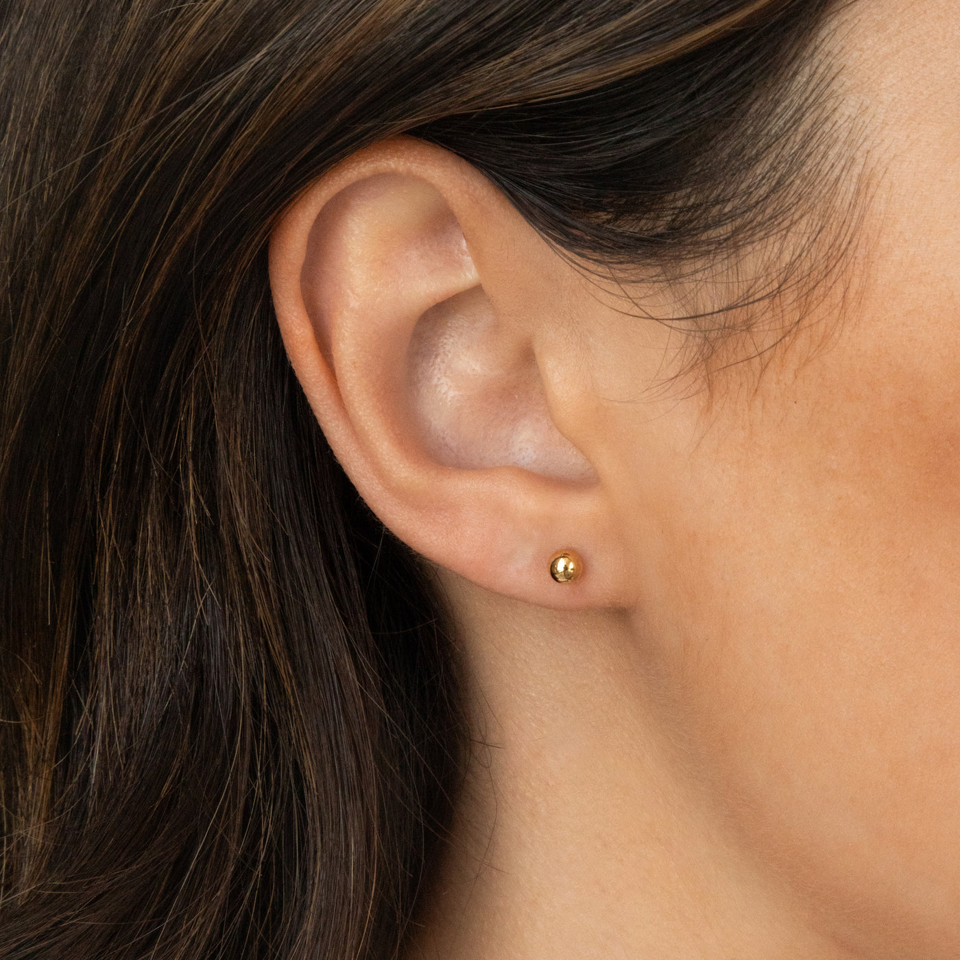 
4mm Tiny Ball Studs by Simple & Dainty Jewelry