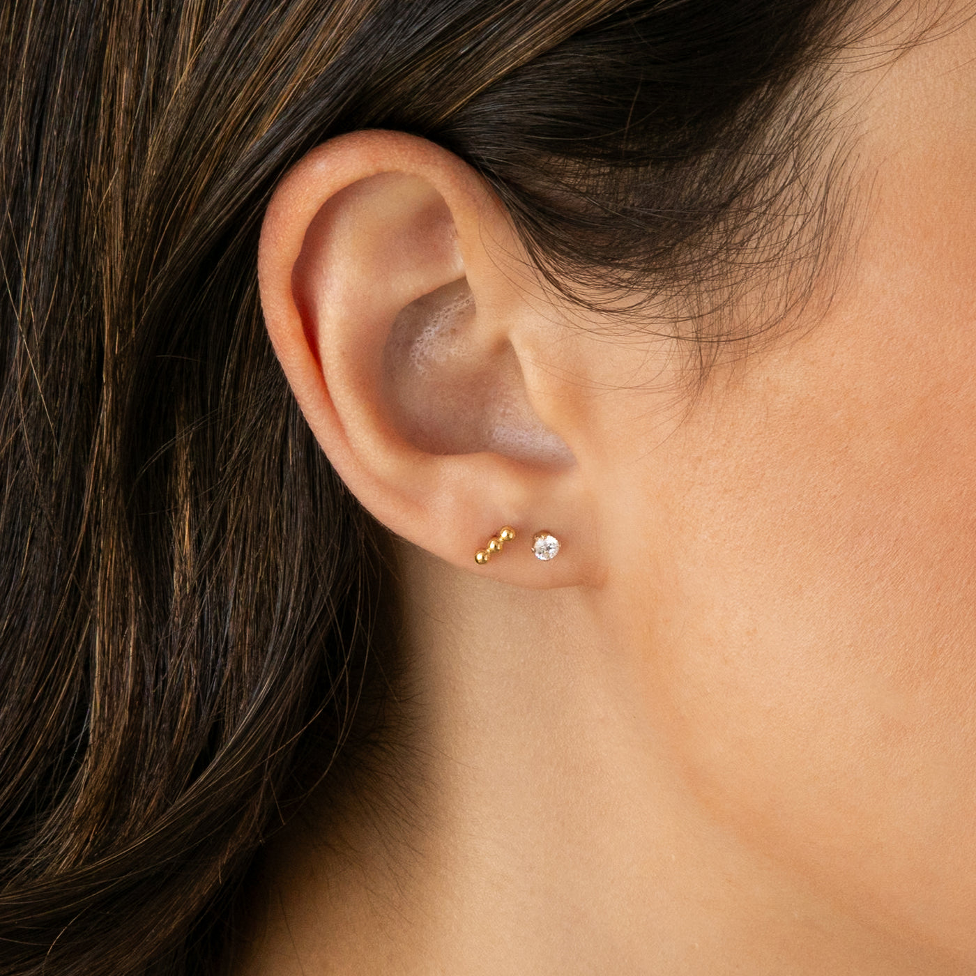 Dainty CZ Stud Earrings | Simple & Dainty Jewelry