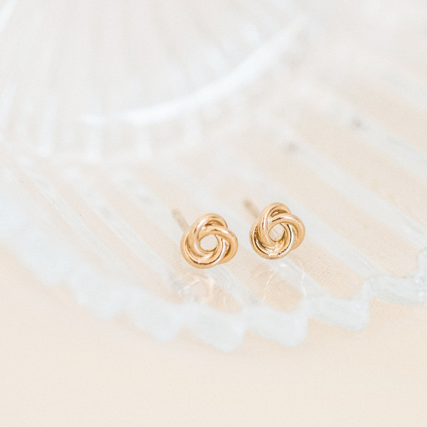 Love Knot Stud Earrings by Simple & Dainty Jewelry