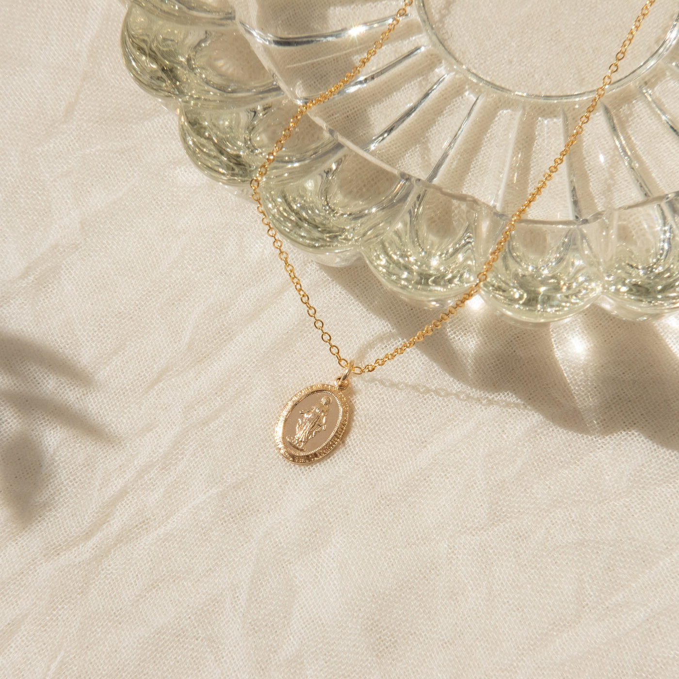Tiny Virgin Mary Necklace | Simple & Dainty Jewelry