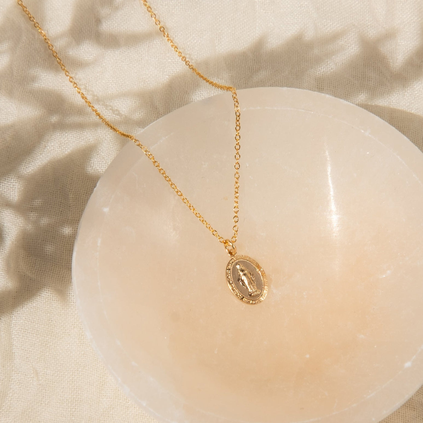 Tiny Virgin Mary Necklace | Simple & Dainty Jewelry