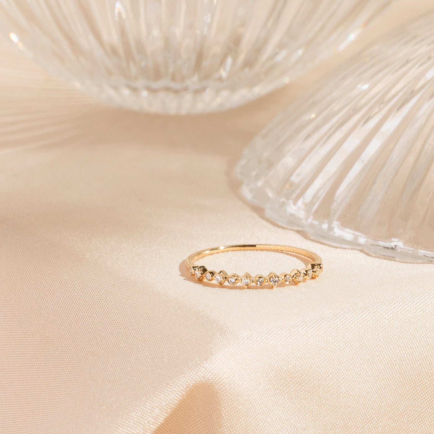 Alternating Diamond Ring | Simple & Dainty Jewelry