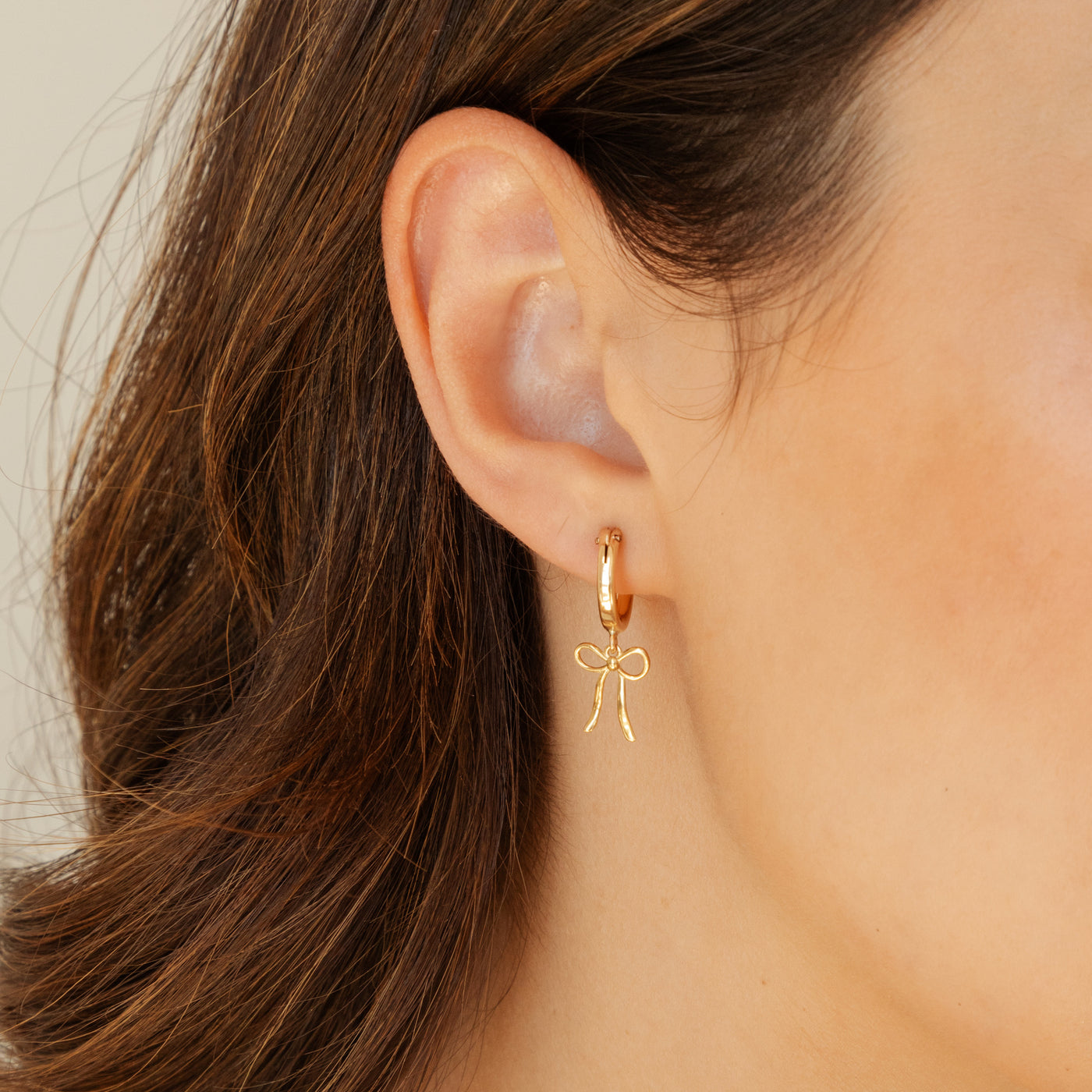 Dainty Bow Hoop Earrings | Simple & Dainty Jewelry