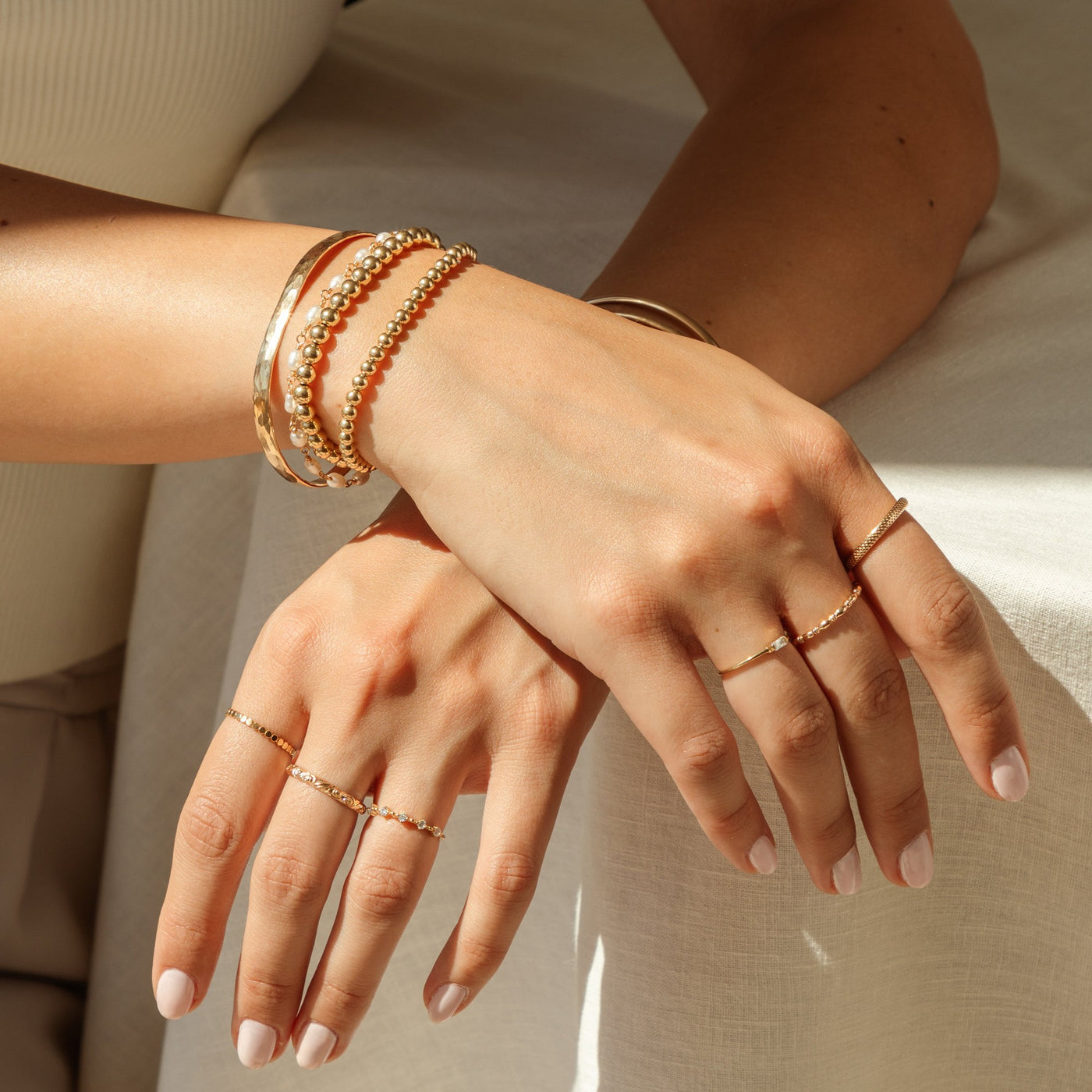 Hammered Statement Cuff Bracelet | Simple & Dainty Jewelry