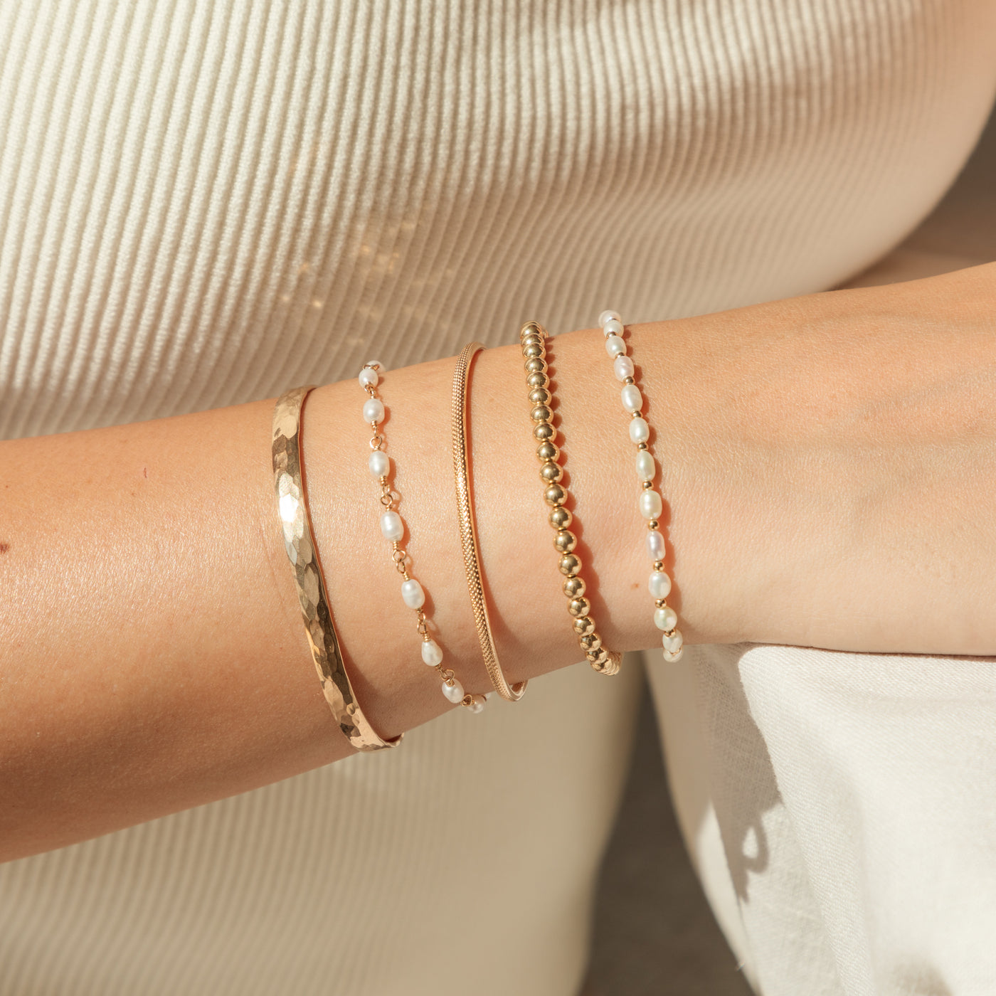 Hammered Statement Cuff Bracelet | Simple & Dainty Jewelry