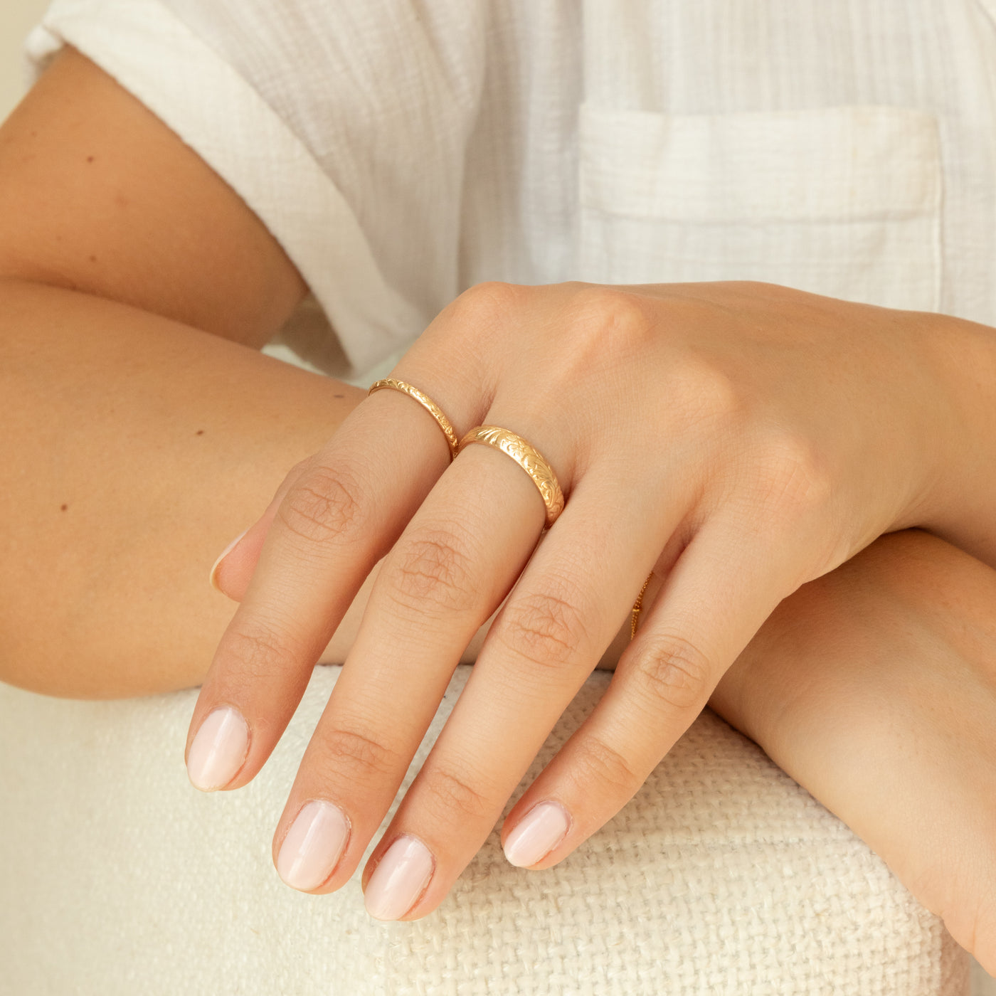 Floral Rings Set | Simple & Dainty Jewelry