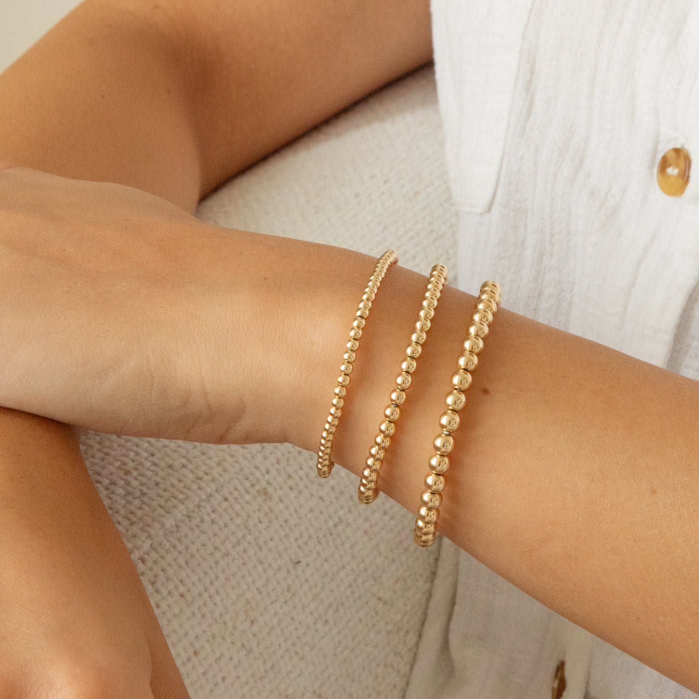 Stretch Bead Bracelet Set | Simple & Dainty Jewelry