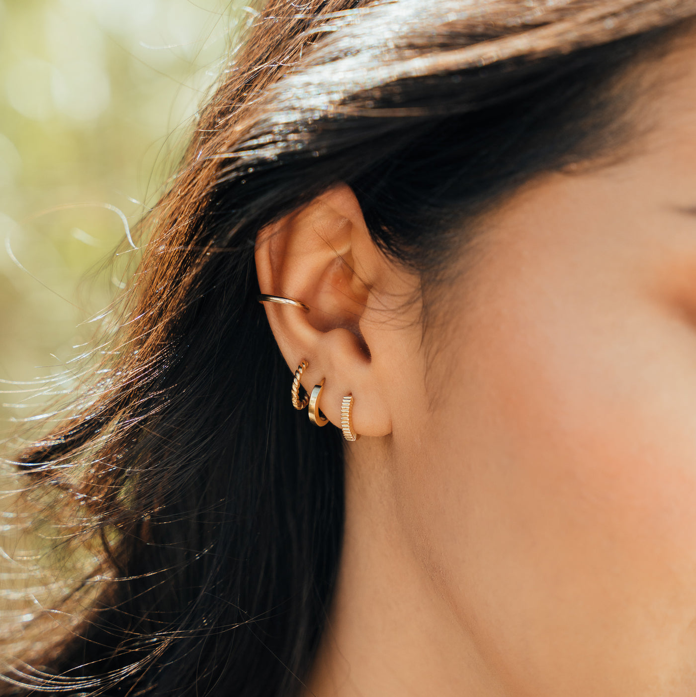 Modern Huggie Hoop Earrings | Simple & Dainty Jewelry