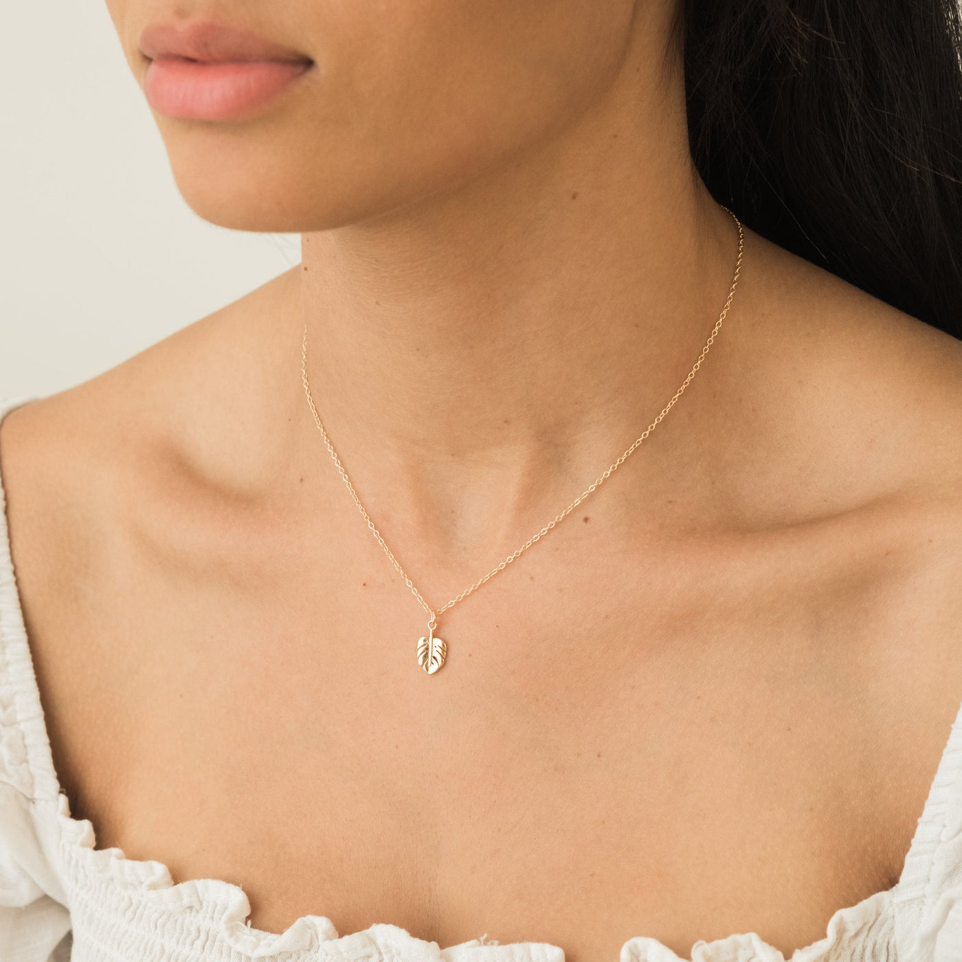 Monstera Leaf Necklace | Simple & Dainty Jewelry