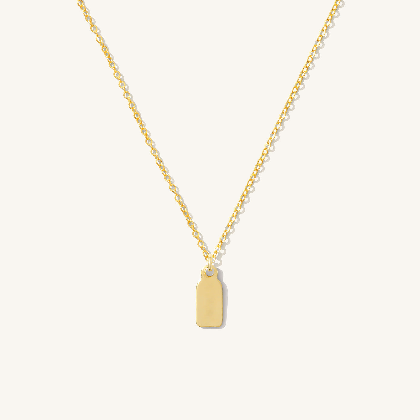 Blank | Dainty Tag Necklace