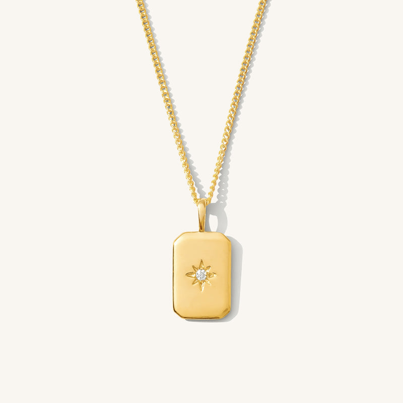 Rectangle Starburst Necklace