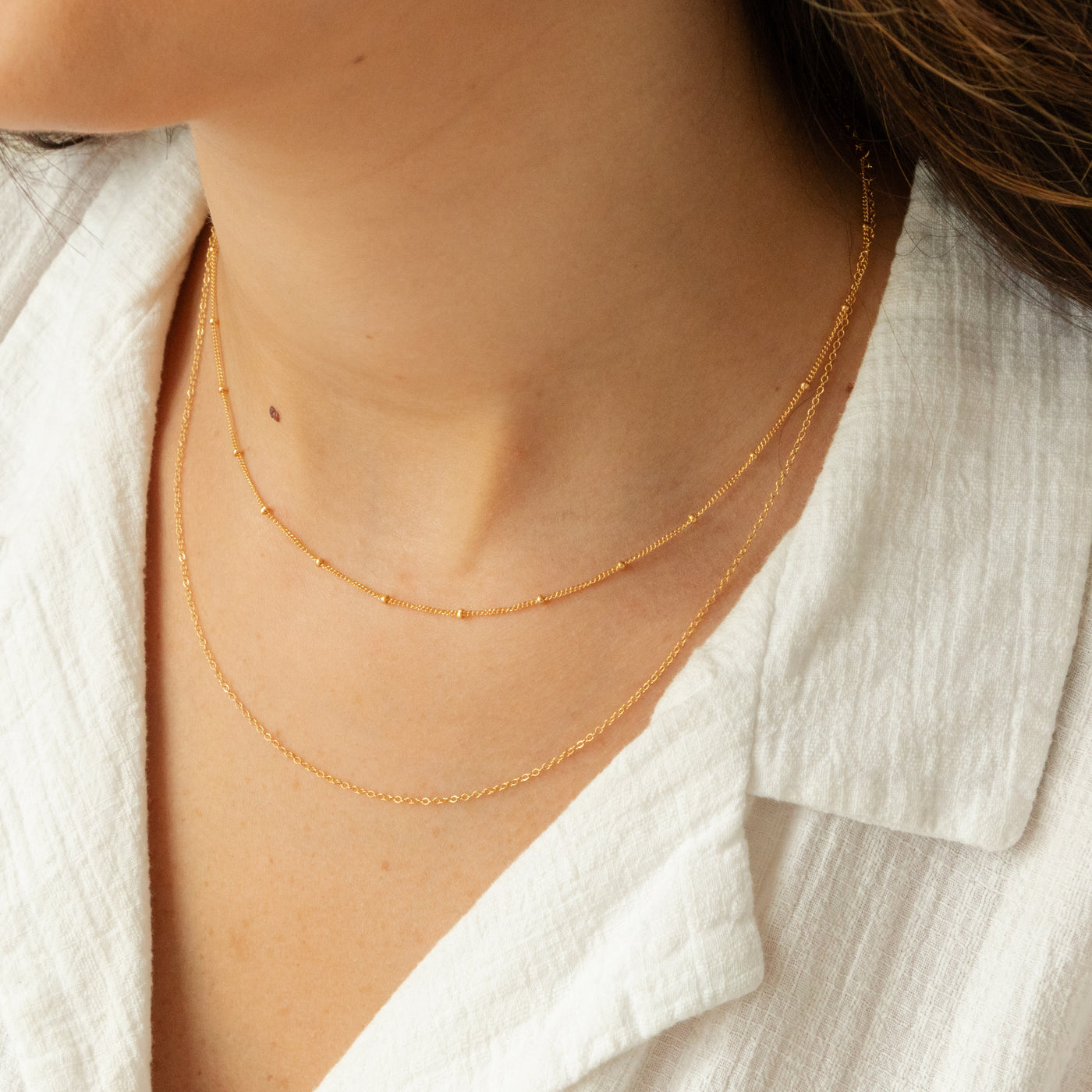 Dainty Chain Necklace Set | Simple & Dainty Jewelry