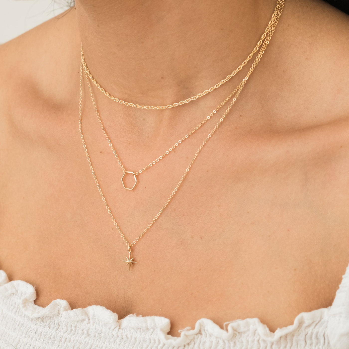North Star Drop Gold Vermeil Necklace – Danielle Silvie