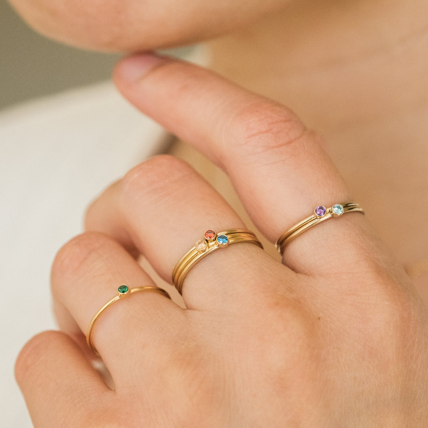 November Birthstone Ring (Citrine) | Simple & Dainty Jewelry