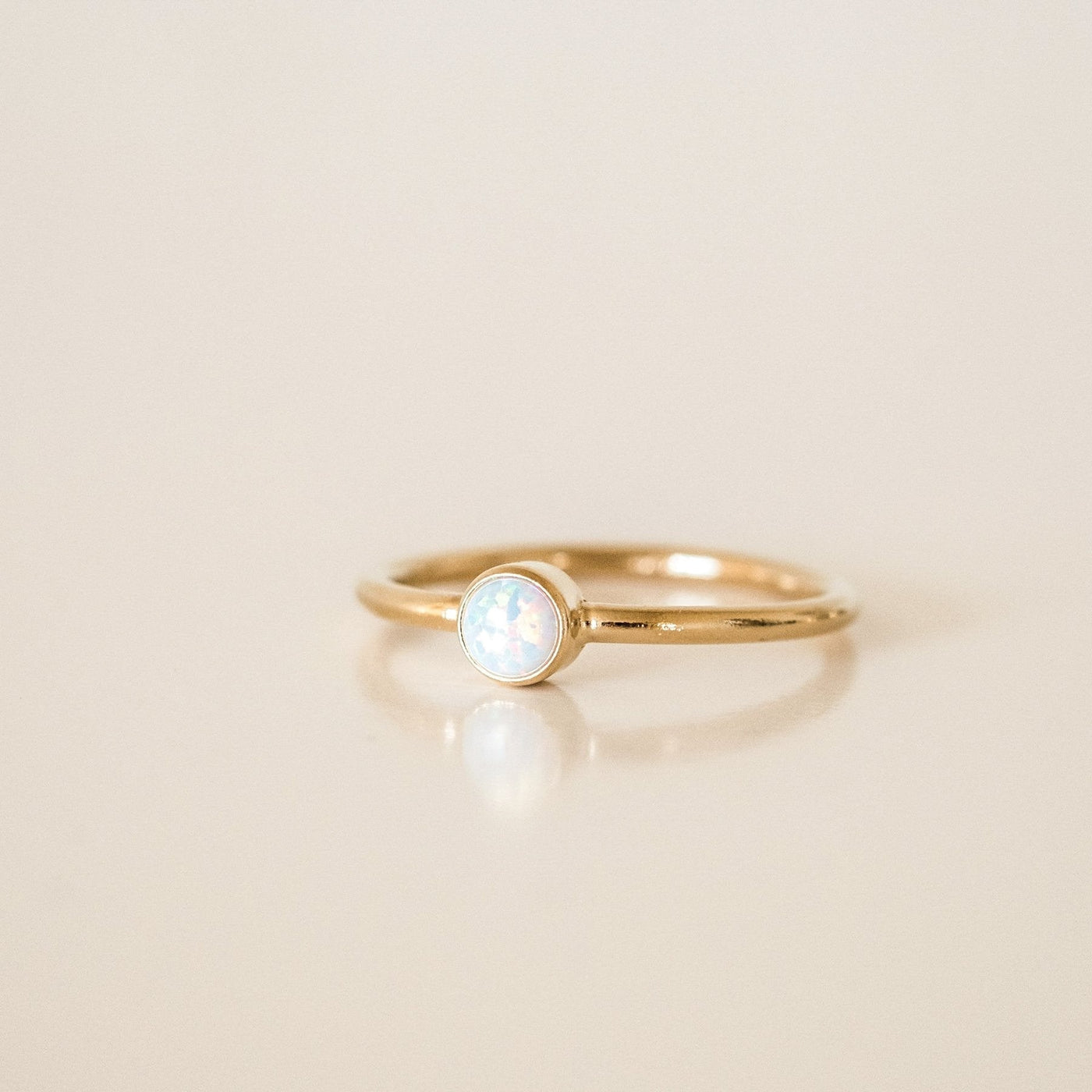 Tiny Opal Ring by Simple & Dainty Jewelry