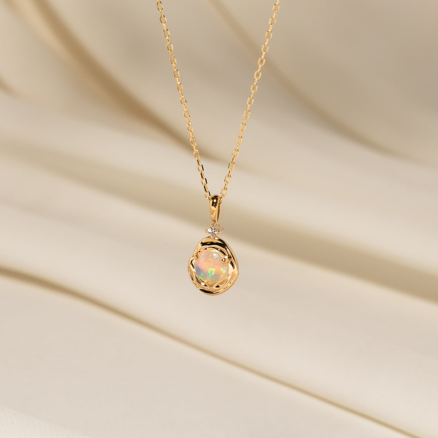 Opal Pebble Necklace - Reversible | Simple & Dainty Jewelry