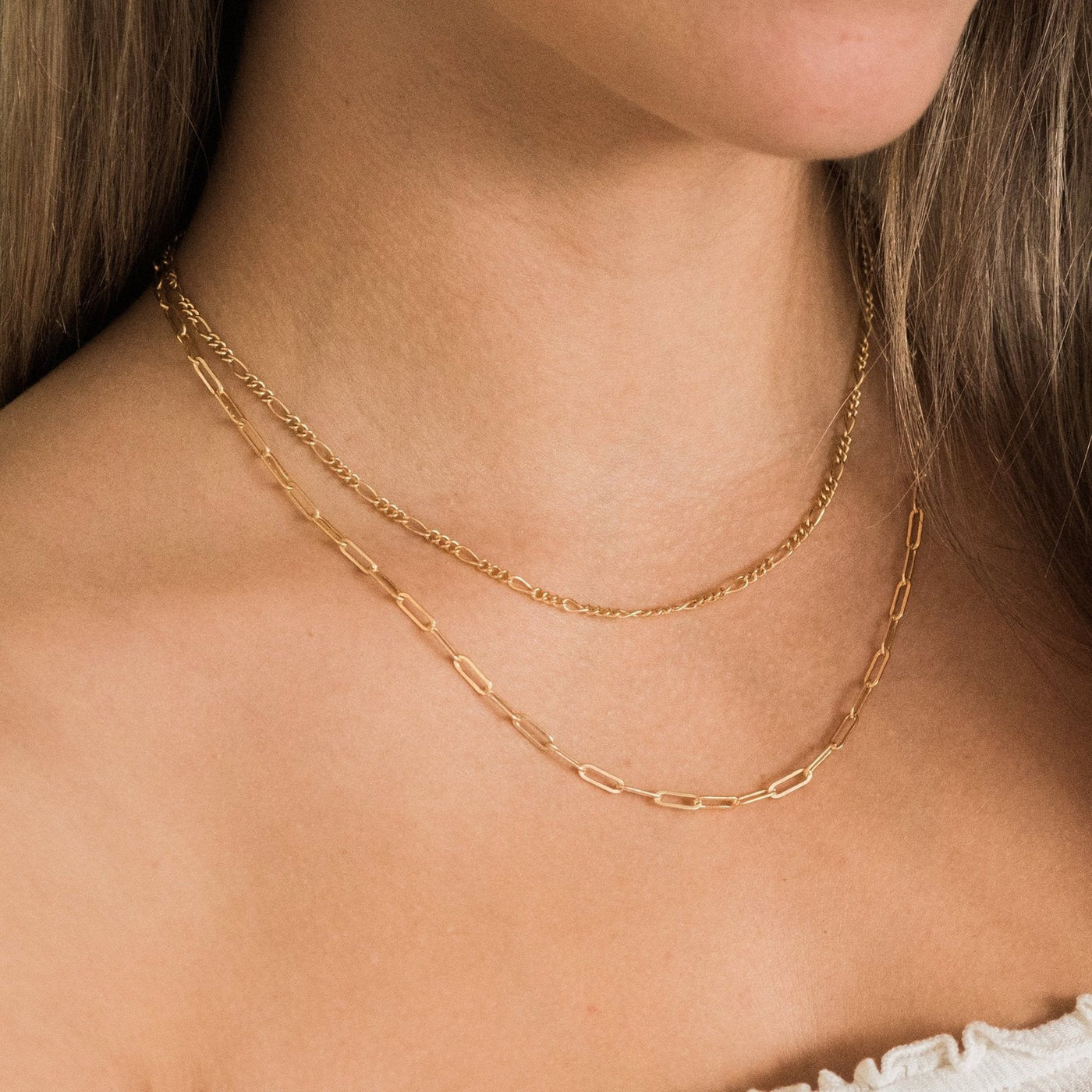Dainty Paperclip Chain. Gold Filled - Everly Made Gold Filled / 16