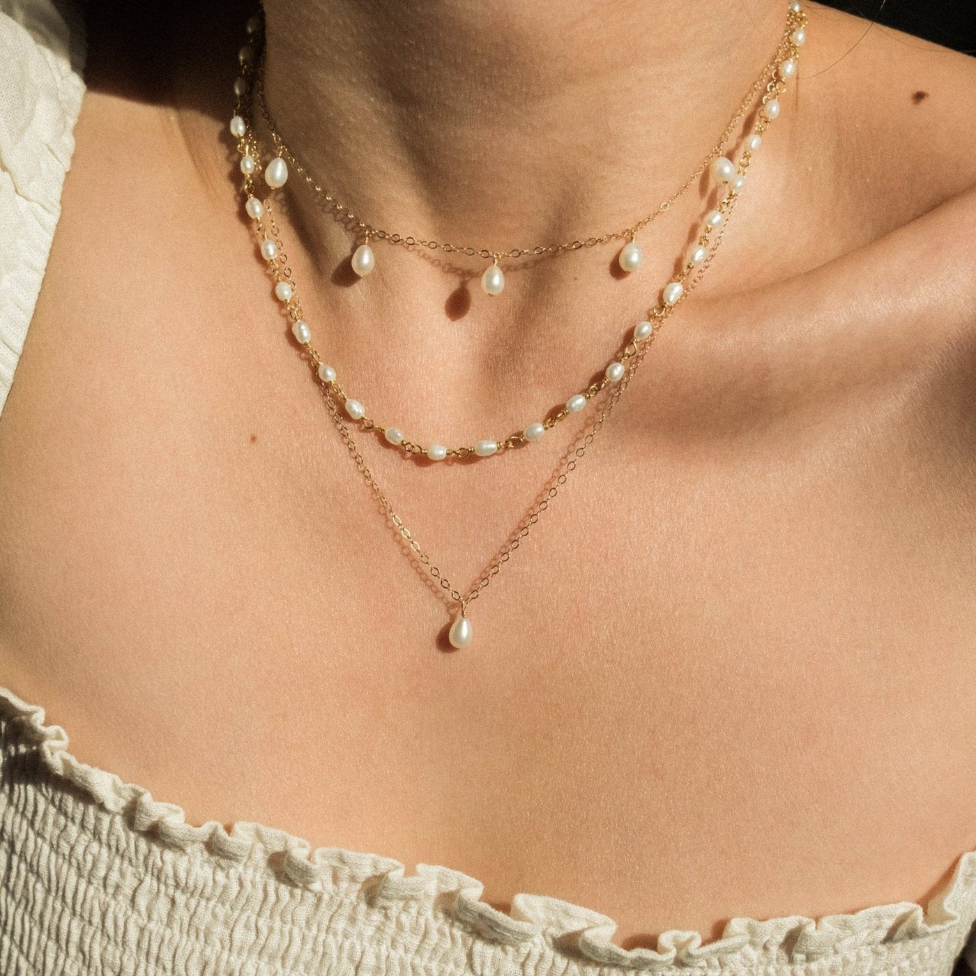 Pearl Chain Necklace | Simple & Dainty