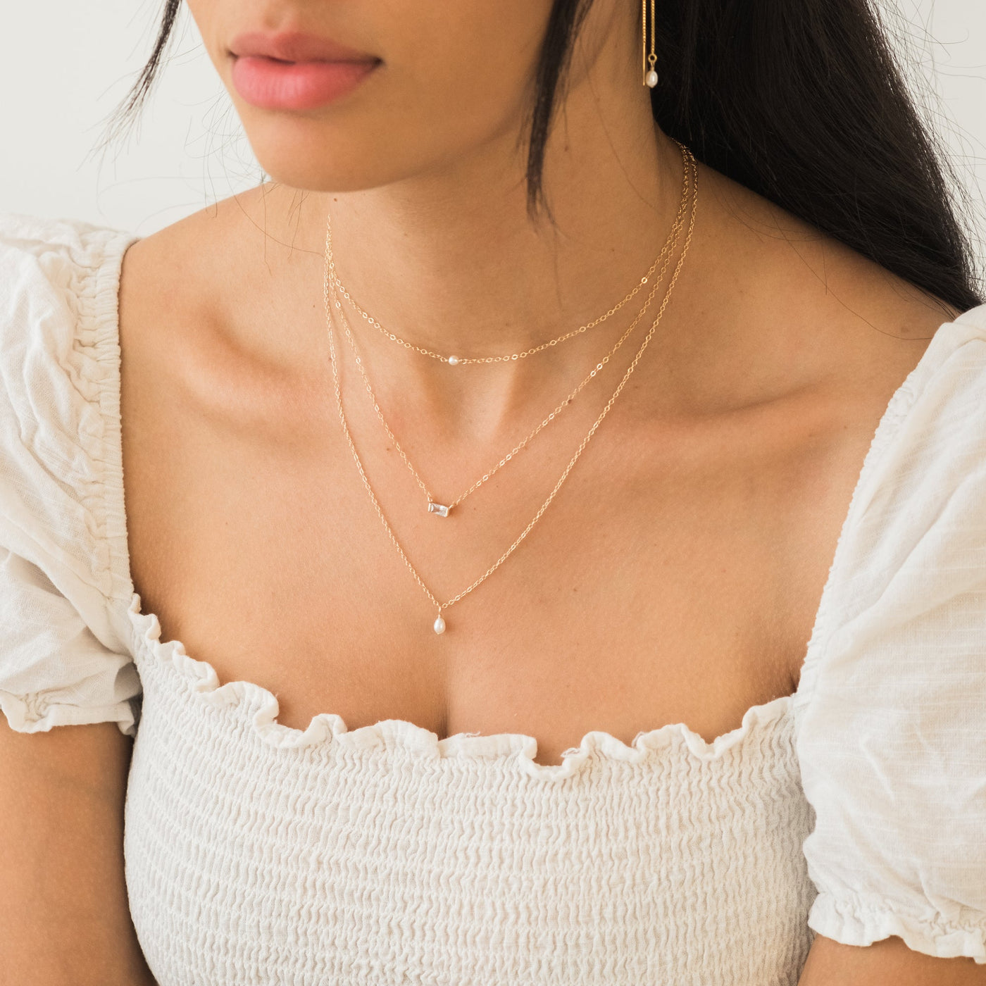 Pearl Drop Necklace | Simple & Dainty Jewelry