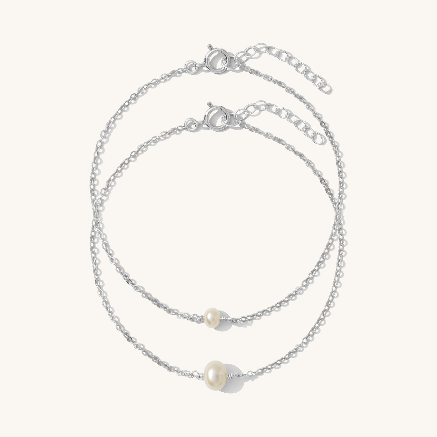 Pearl Bracelet Set | Simple & Dainty Jewelry