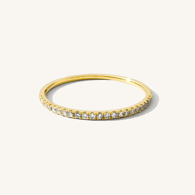 Triple Pavé CZ Stacking Ring | Simple & Dainty