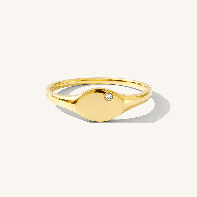 Diamond Signet Ring