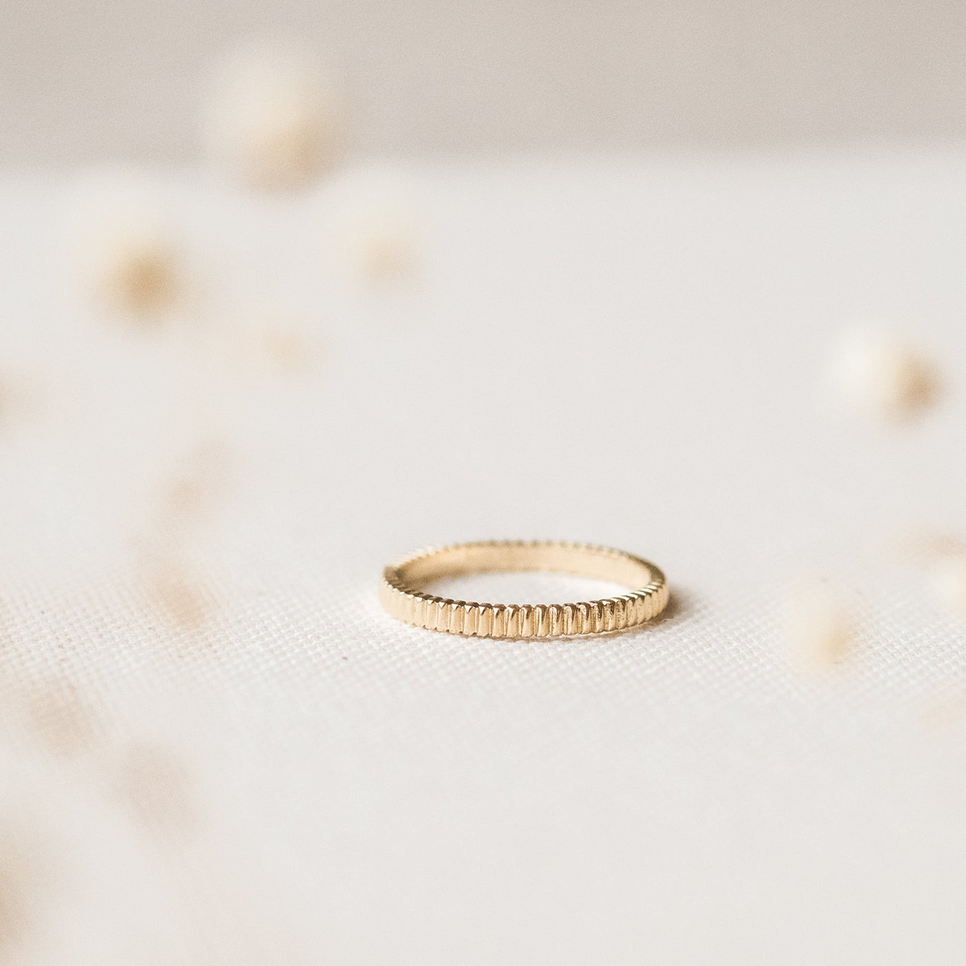 Ribbed Stacking Ring | Simple & Dainty