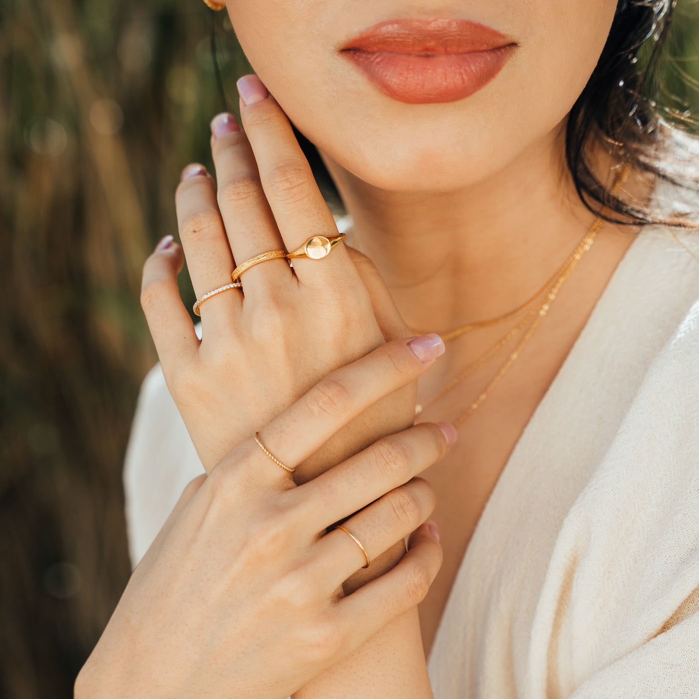 Round Signet Ring | Simple & Dainty Jewelry