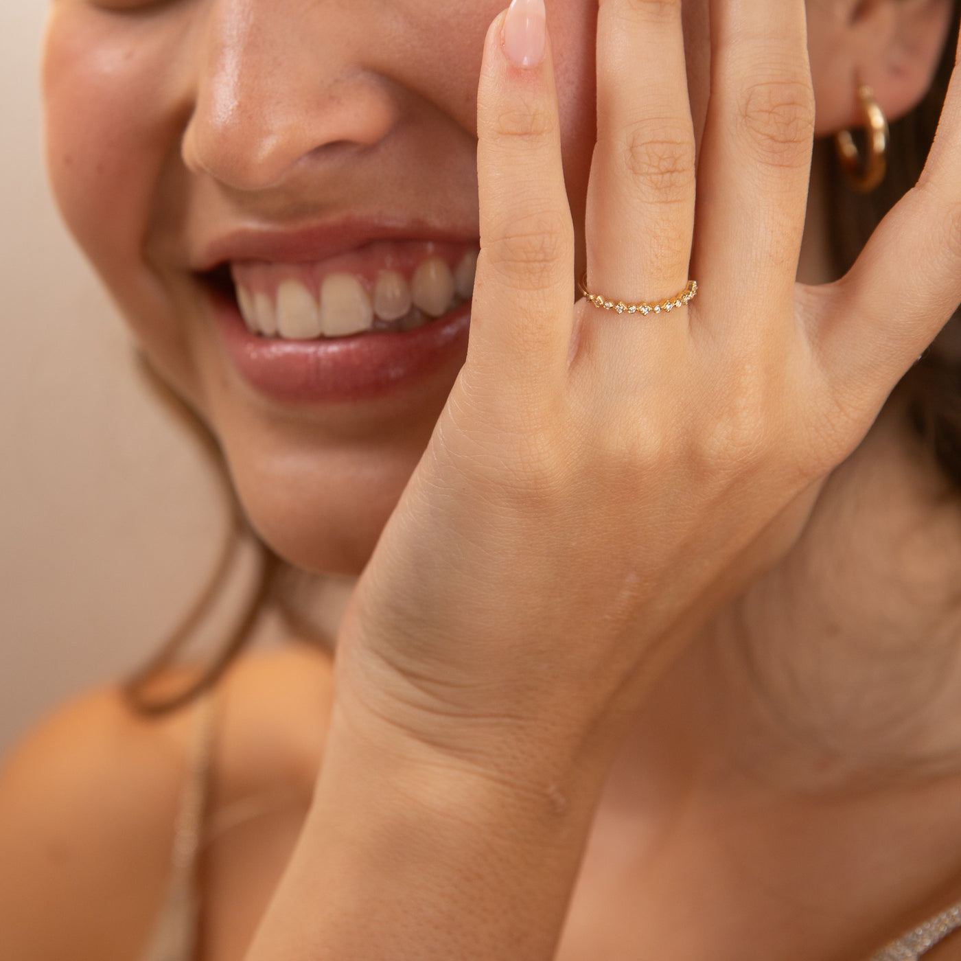 Alternating Diamond Ring | Simple & Dainty Jewelry