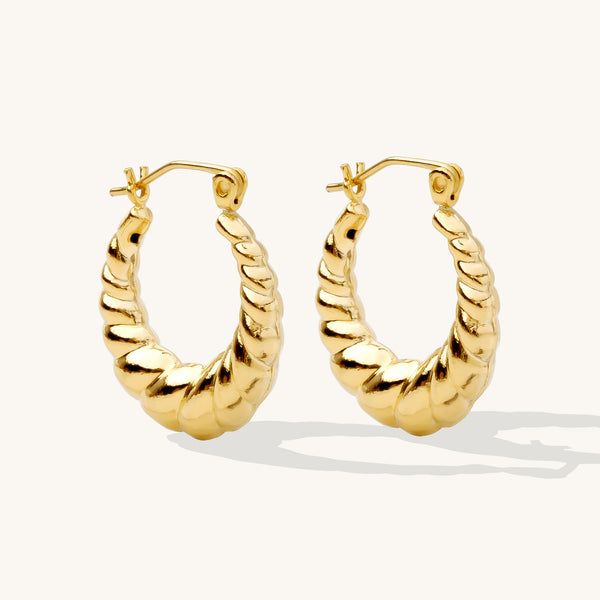 Croissant Hoop Earrings | Simple & Dainty