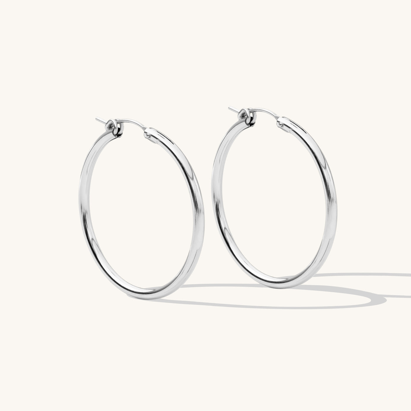 15mm Hoops in 14k Gold Filled or Sterling Silver – Le Serey