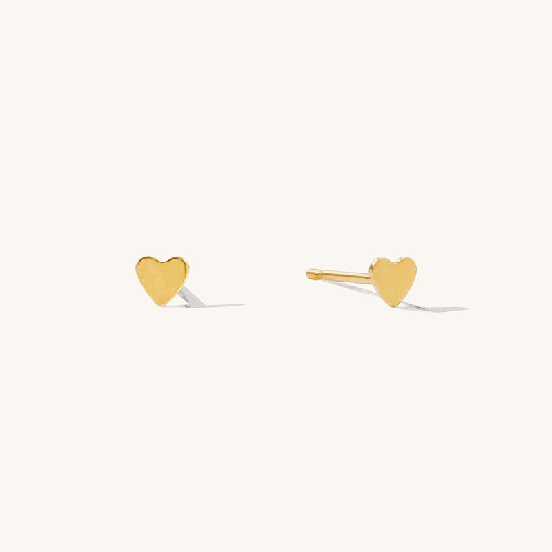 Tiny Heart Stud Earrings