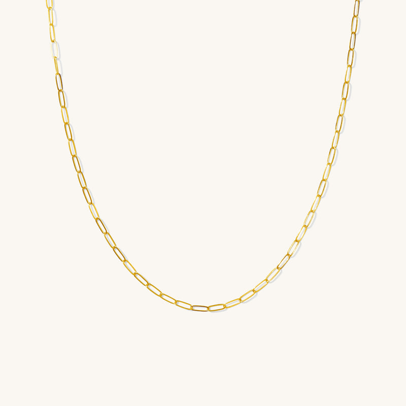 Dainty Paperclip Chain Necklace