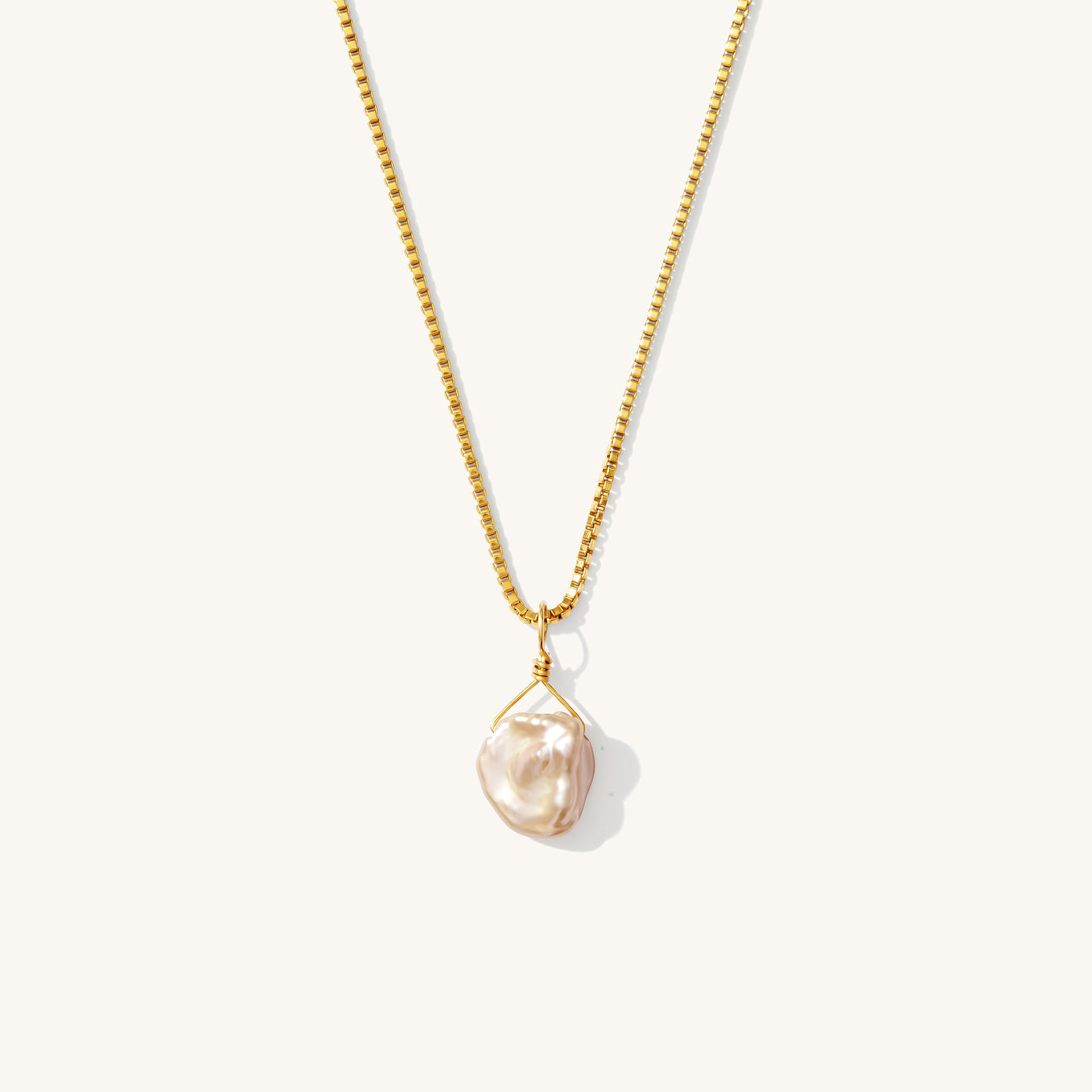 Pink Keshi Pearl Necklace | Simple & Dainty Jewelry