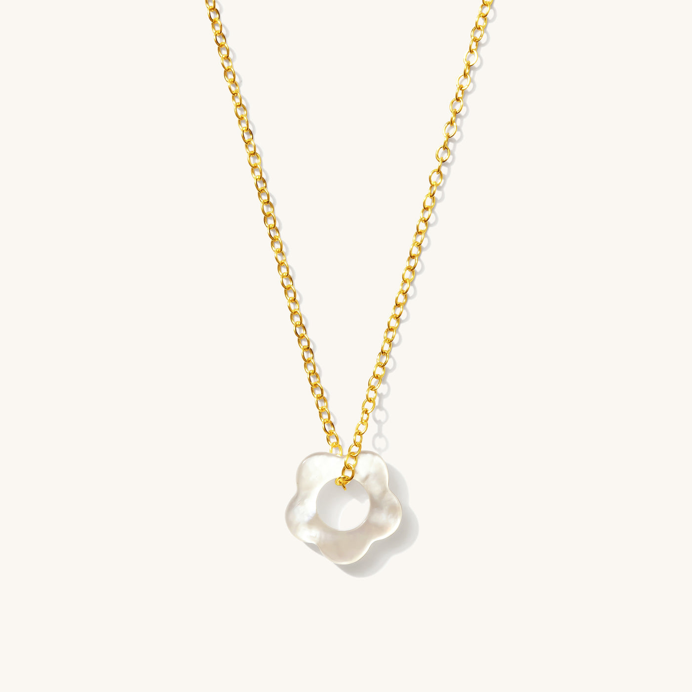 Flower Pearl Necklace | Simple & Dainty Jewelry