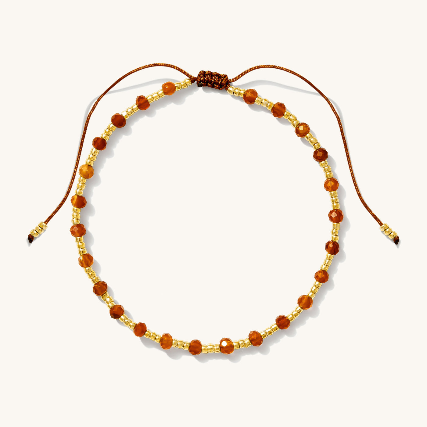 Red Agate Bead Bracelet | Simple & Dainty Jewelry