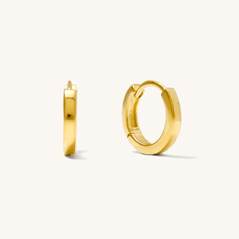 Modern Huggie Hoop Earrings