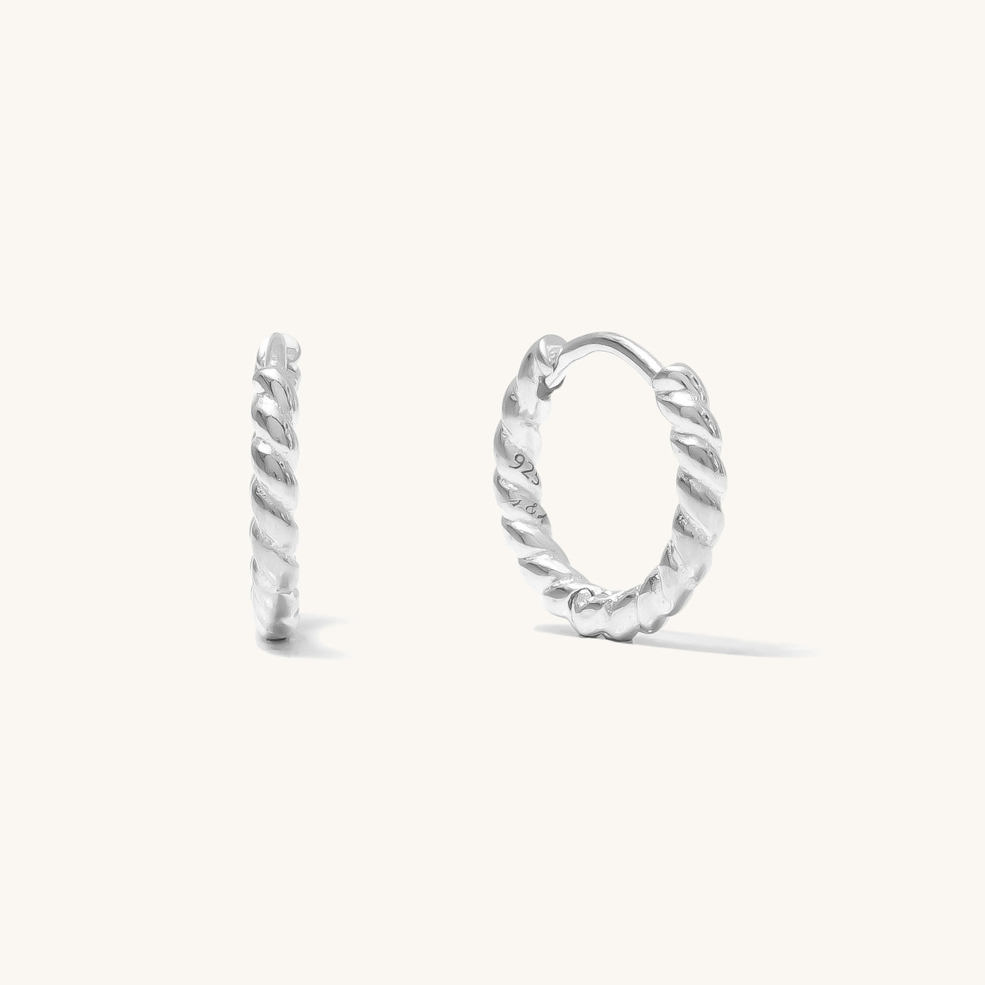 Rope Huggie Hoop Earrings