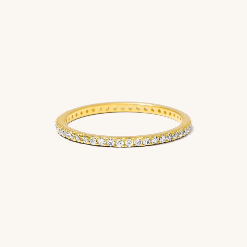 Pavé CZ Stacking Ring | Simple & Dainty