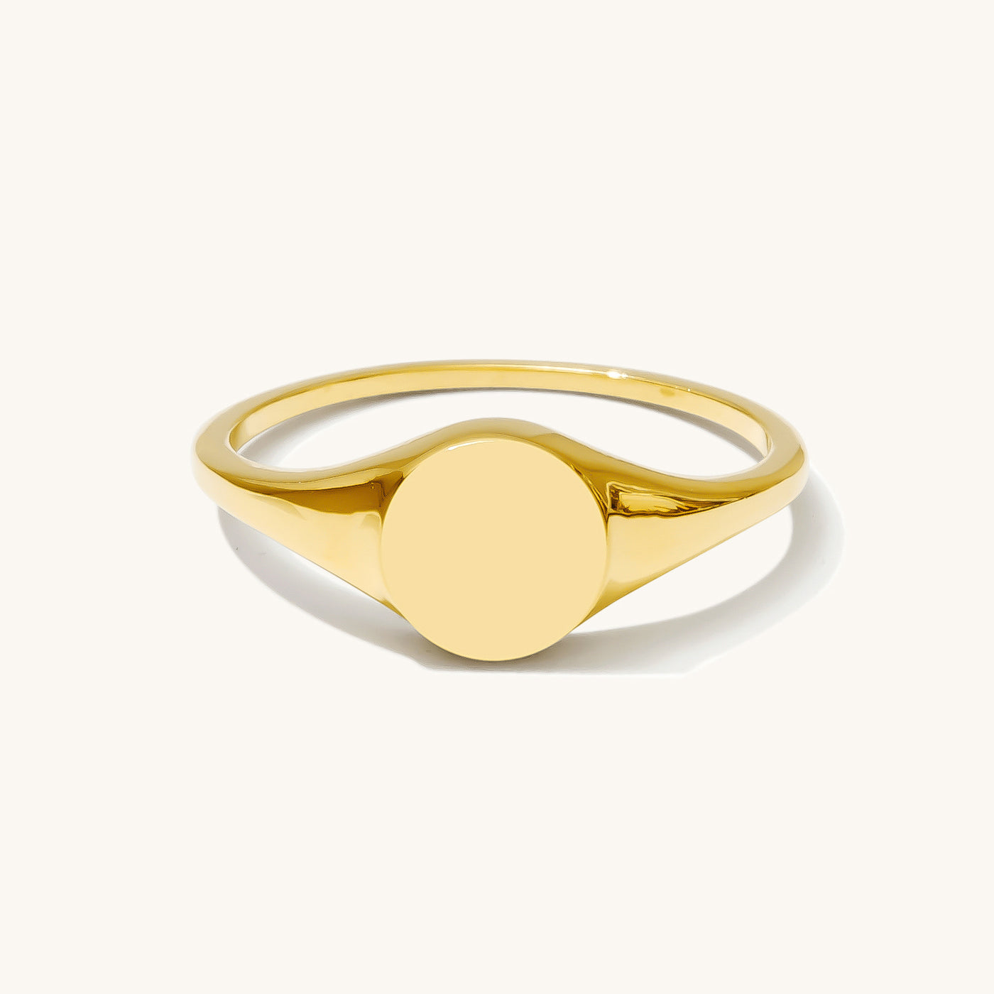 Round Signet Ring | Simple & Dainty Jewelry