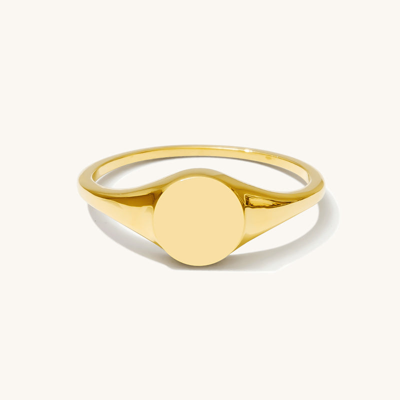 Round Signet Ring