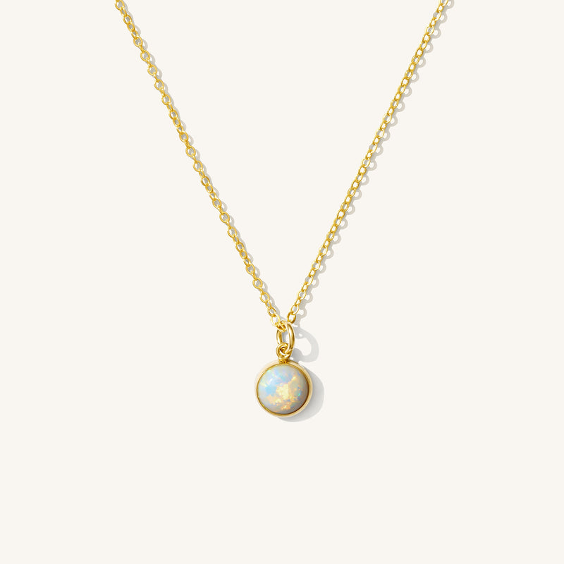 Round Opal Necklace