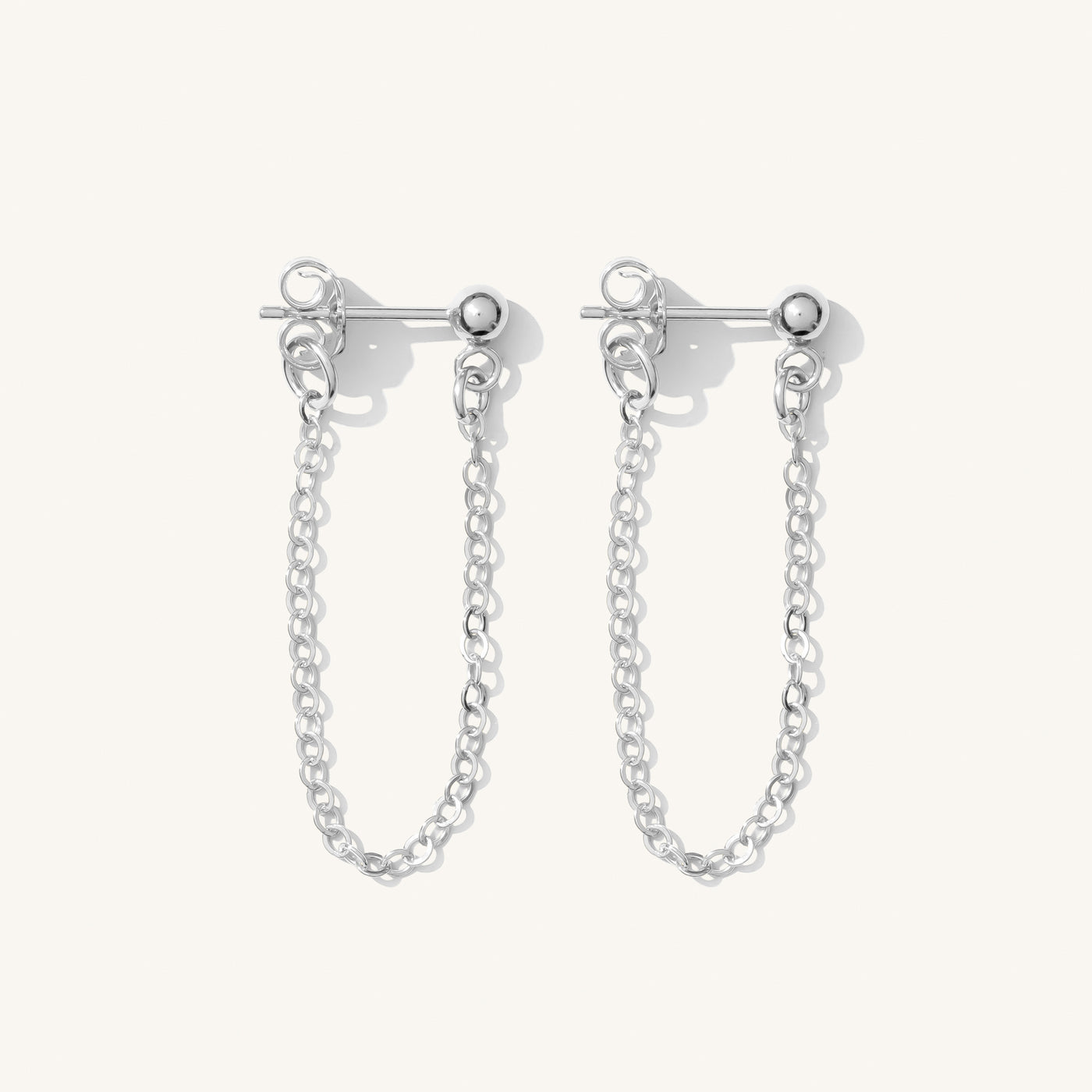 Chain Stud Earrings | Simple & Dainty Jewelry