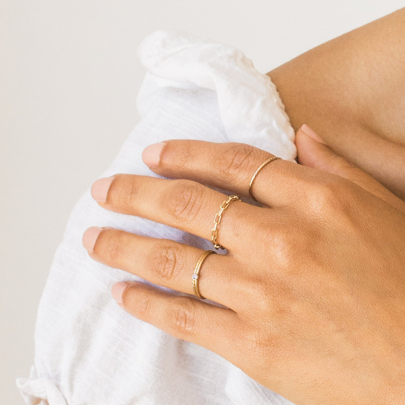 Sparkle Stacking Ring | Simple & Dainty