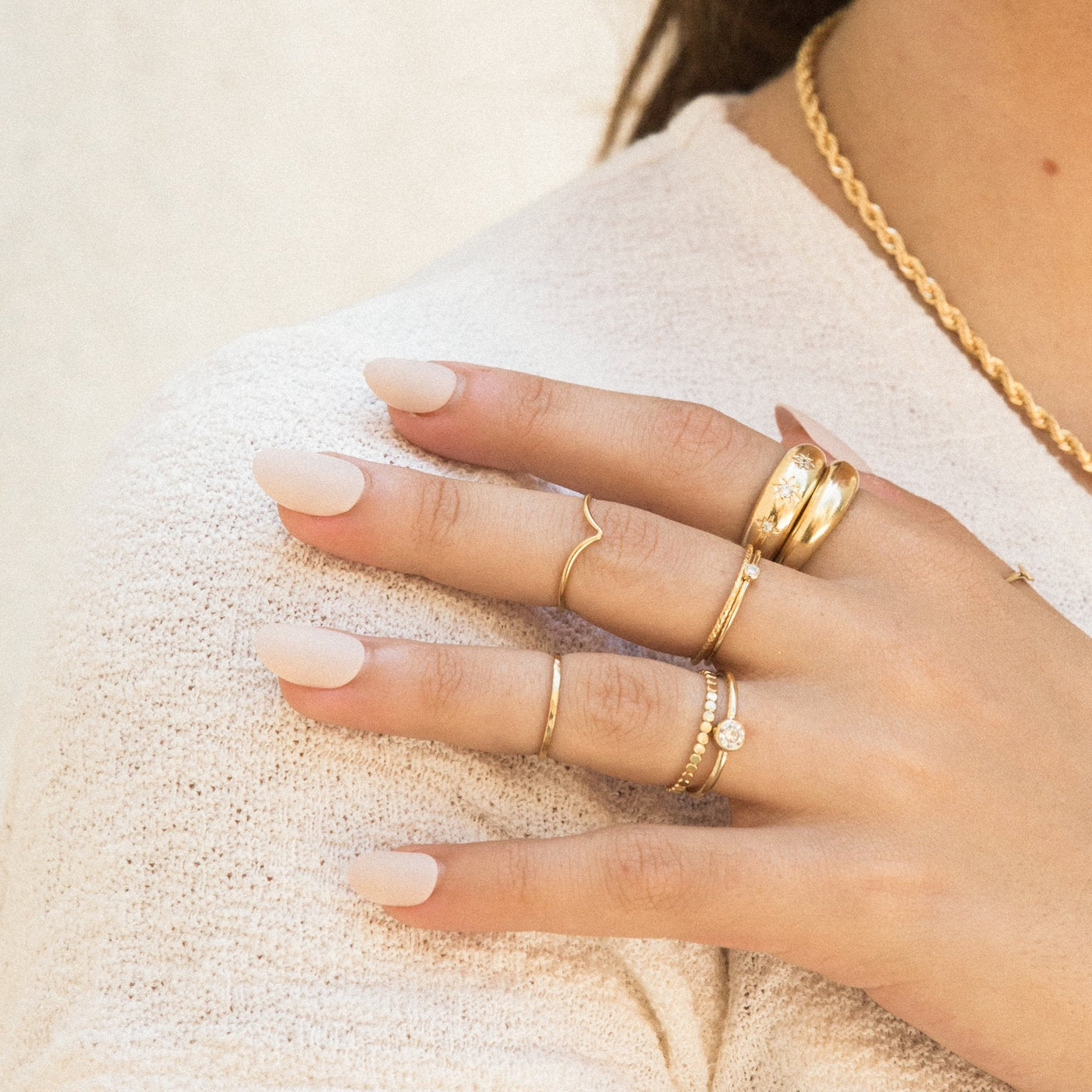 Sparkle Stacking Ring by Simple & Dainty Jewelry