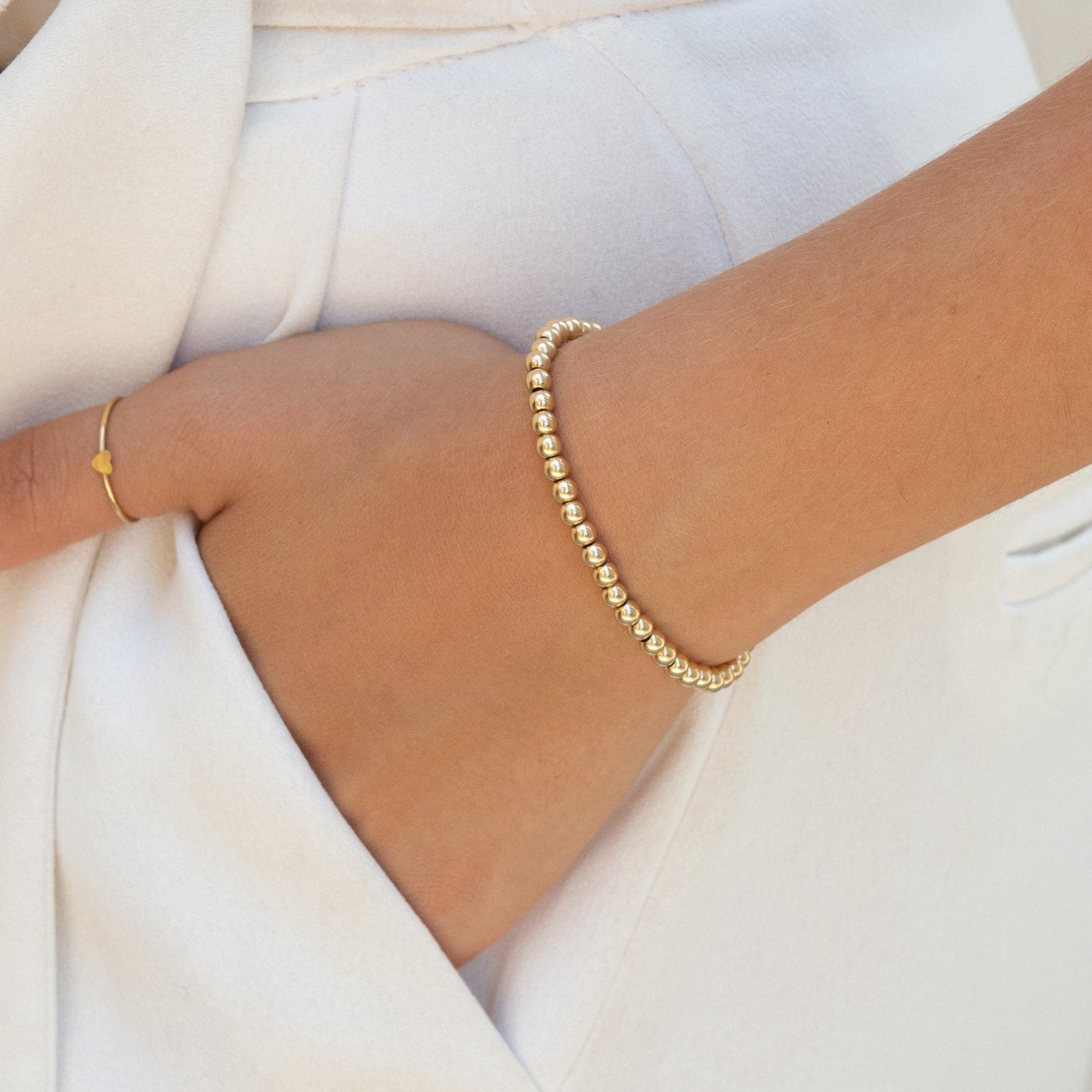Stretch Bead Bracelet by Simple & Dainty Jewelry