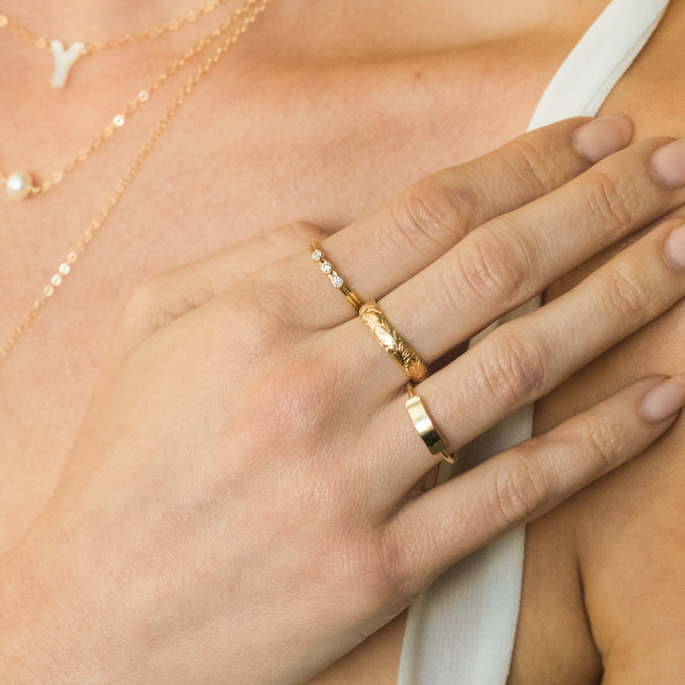 Floral Rings Set | Simple & Dainty Jewelry