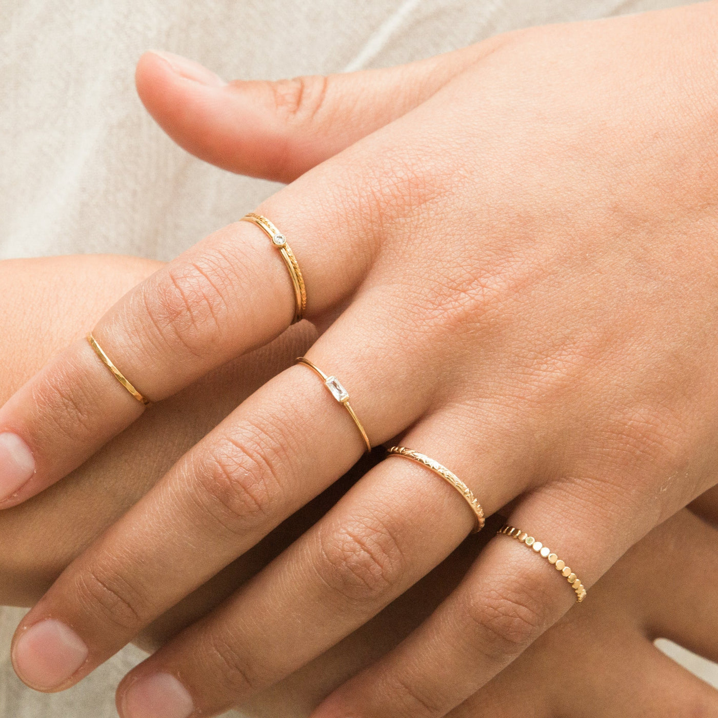 Floral Rings Set | Simple & Dainty Jewelry